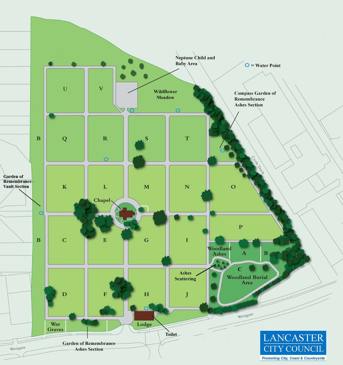 Torrisholme Cemetery plan